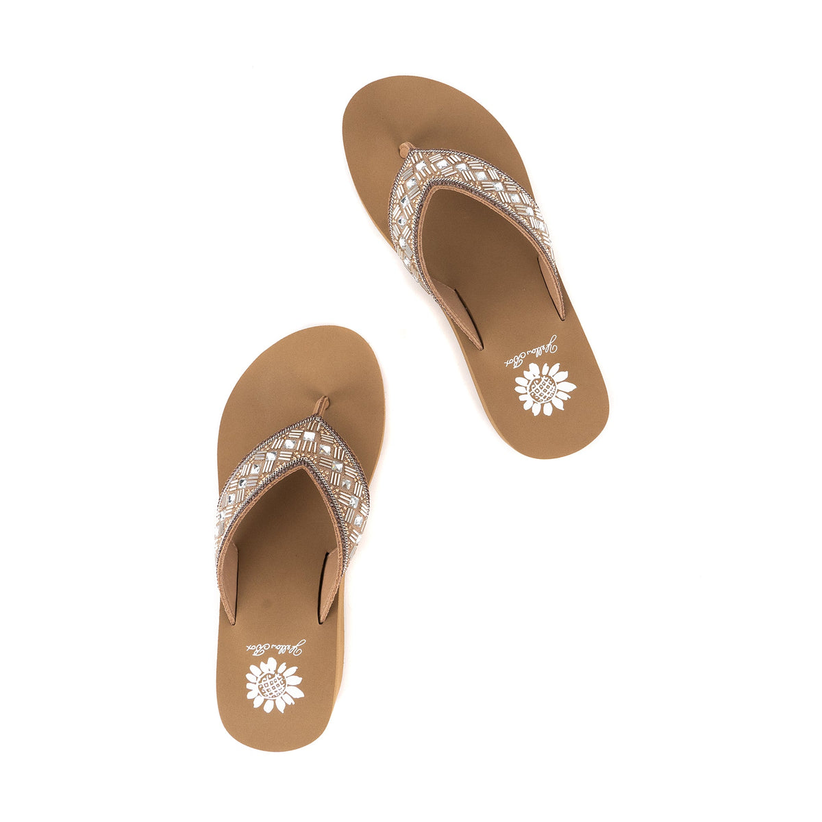 Yellow Box Footwear Selvia Wedge Sandal - Tan Multi
