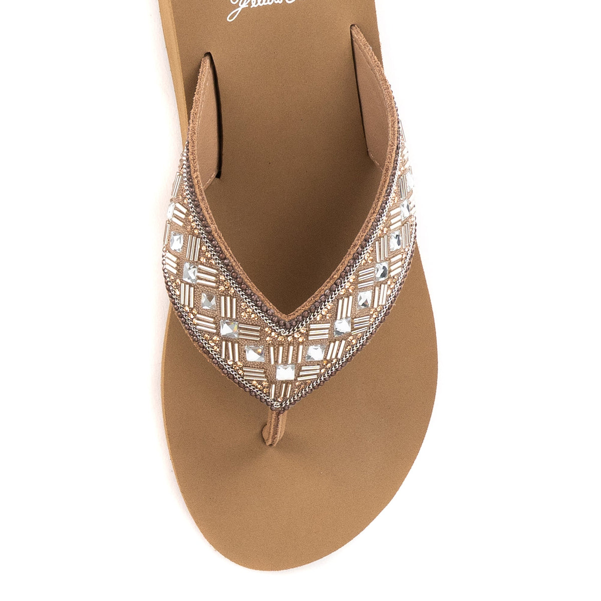 Yellow Box Footwear Selvia Wedge Sandal - Tan Multi