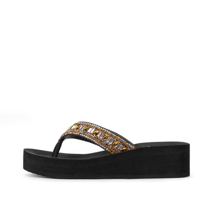 Yellow Box Footwear Raziq Flatform Sandal - Brown Multi