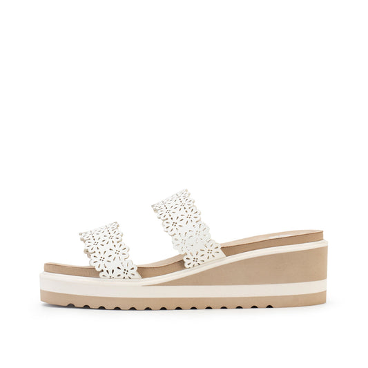 Yellow Box Footwear Airy Wedge Sandal - White