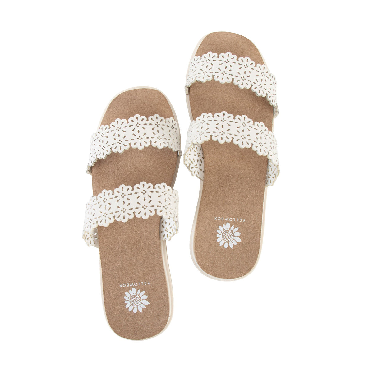 Yellow Box Footwear Airy Wedge Sandal - White
