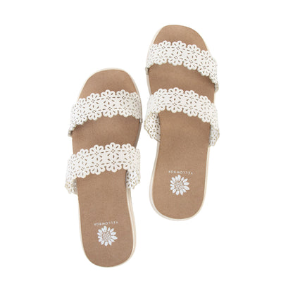 Yellow Box Footwear Airy Wedge Sandal - White