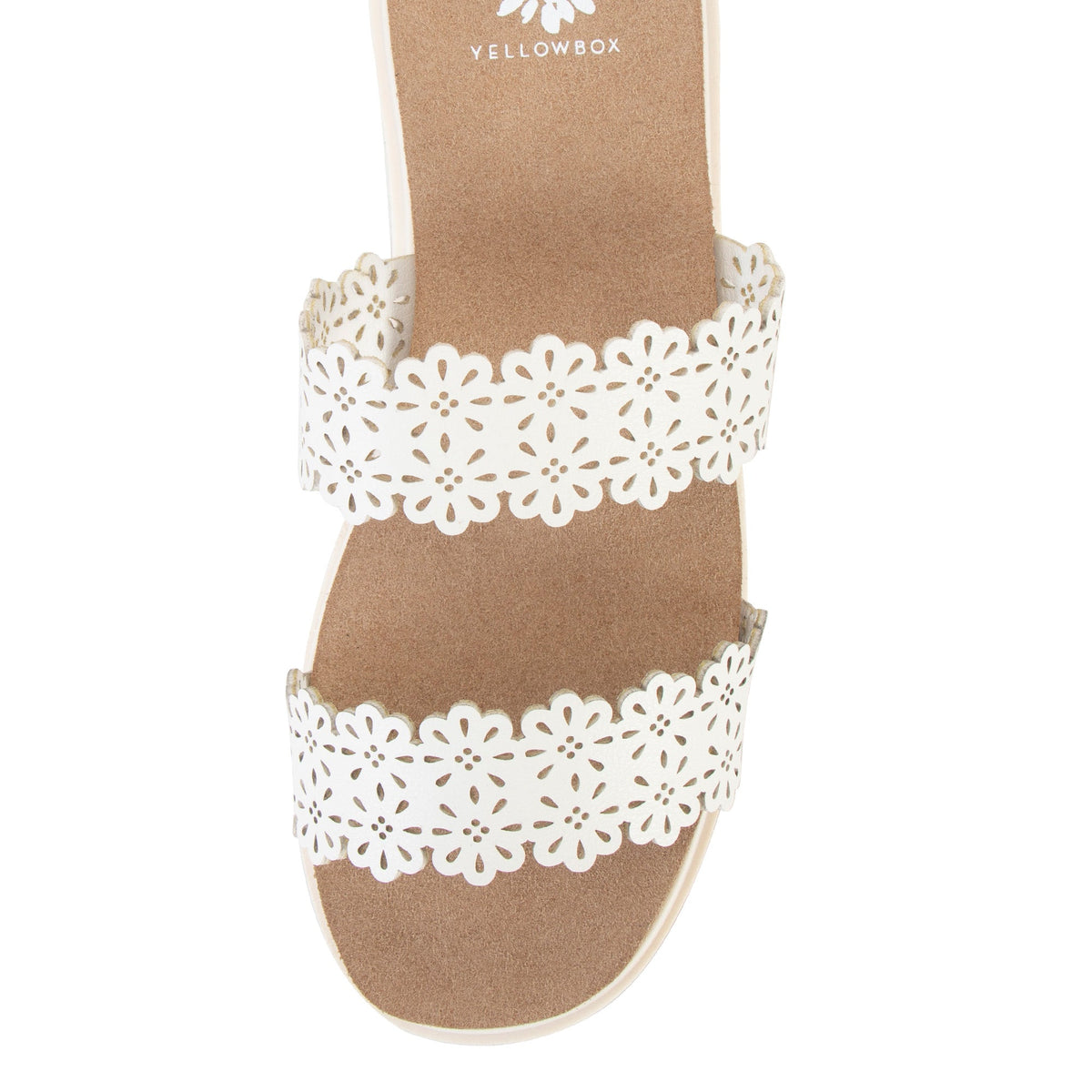 Yellow Box Footwear Airy Wedge Sandal - White