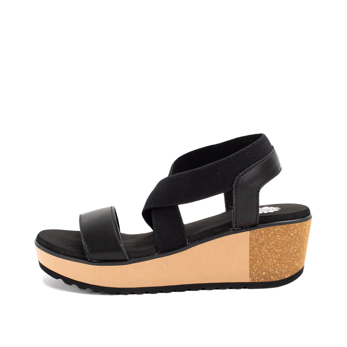 Yellow Box Footwear Maldive Wedge Sandal - Black