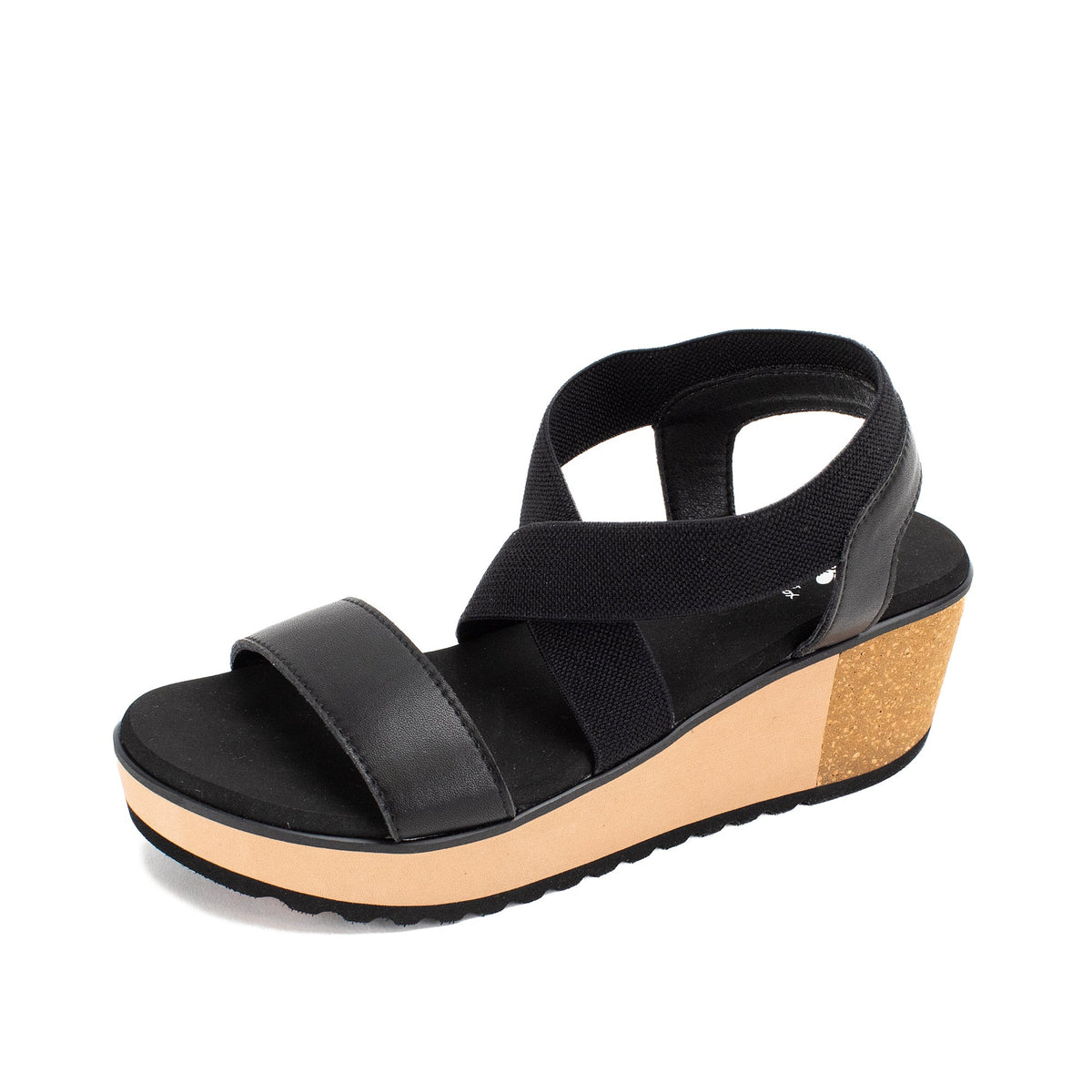 Yellow Box Footwear Maldive Wedge Sandal - Black