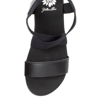 Yellow Box Footwear Maldive Wedge Sandal - Black