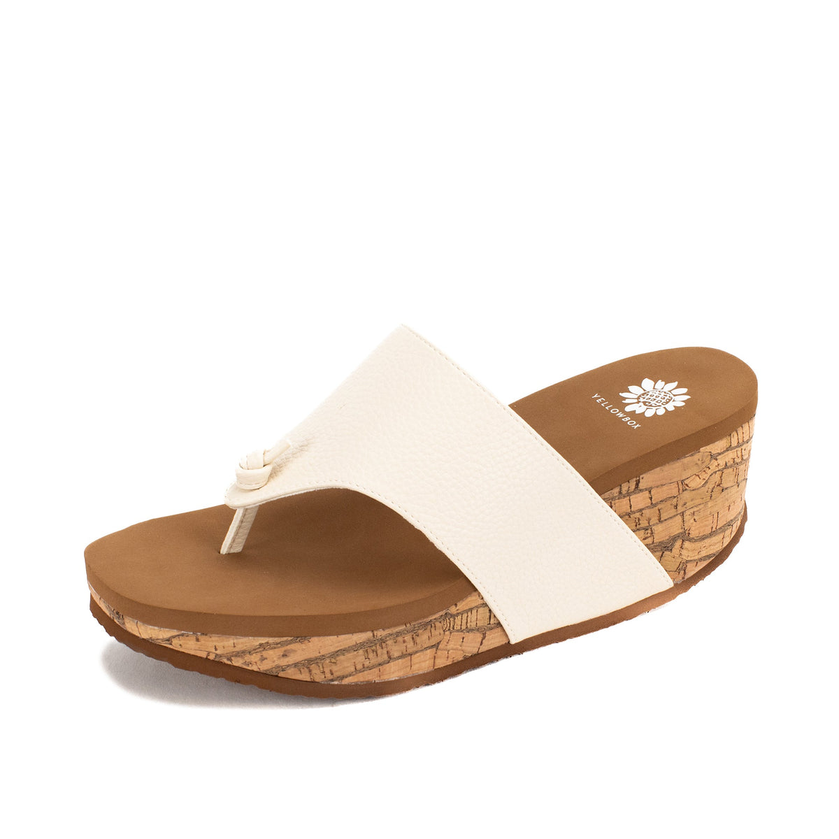 Yellow Box Footwear Carily Wedge Sandal - Ivory