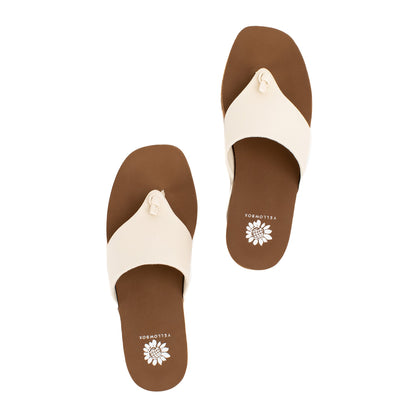 Yellow Box Footwear Carily Wedge Sandal - Ivory