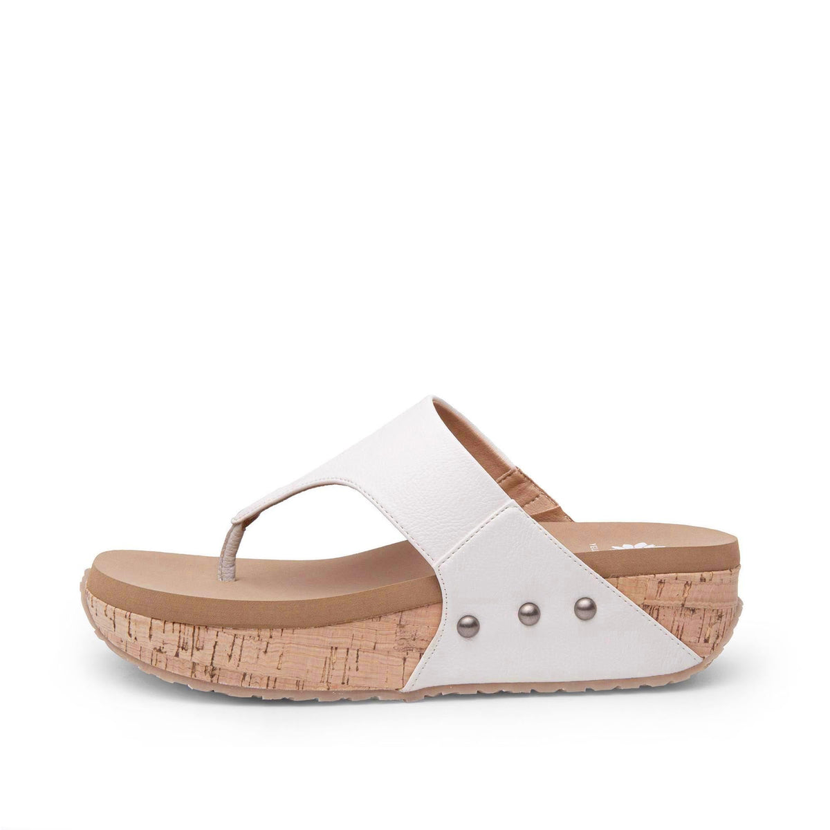 Yellow Box Footwear Bandini Flatform Sandal - White