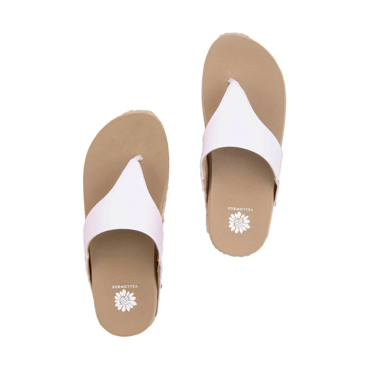 Yellow Box Footwear Bandini Flatform Sandal - White