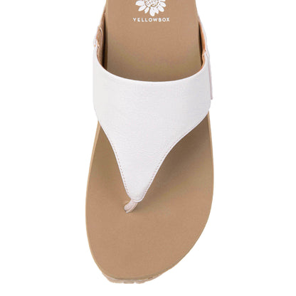Yellow Box Footwear Bandini Flatform Sandal - White