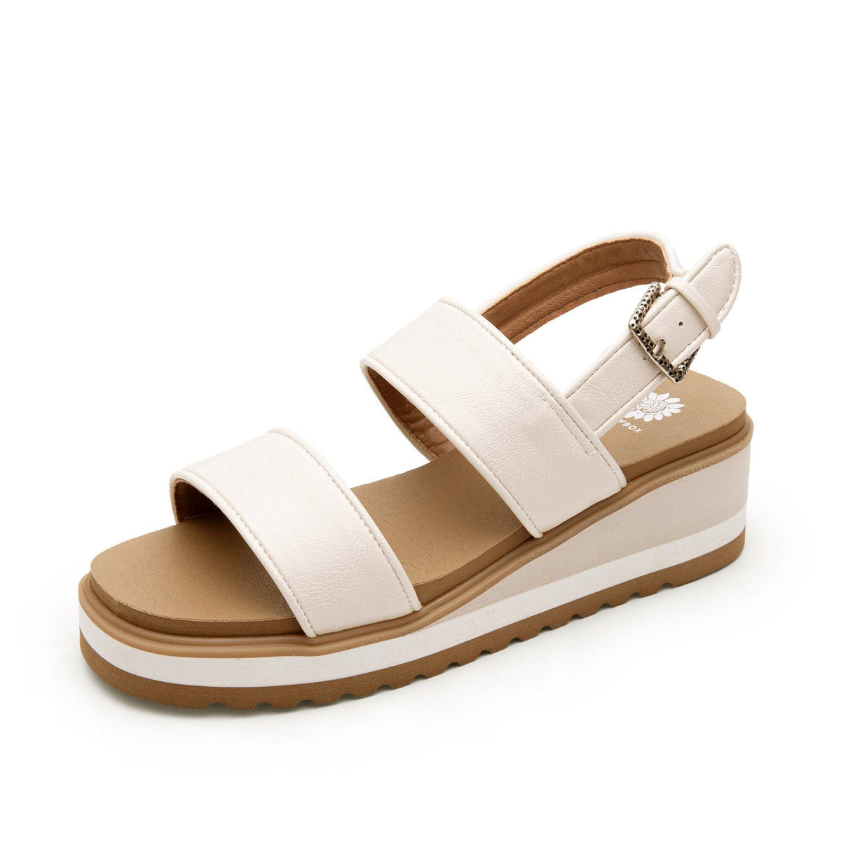Yellow Box Footwear Ardenne Wedge Sandal - Cream