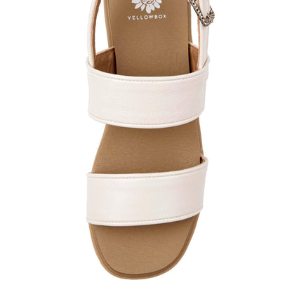 Yellow Box Footwear Ardenne Wedge Sandal - Cream