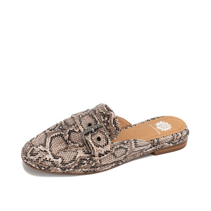Yellow Box Footwear Jardeen Loafer Mule - Snake