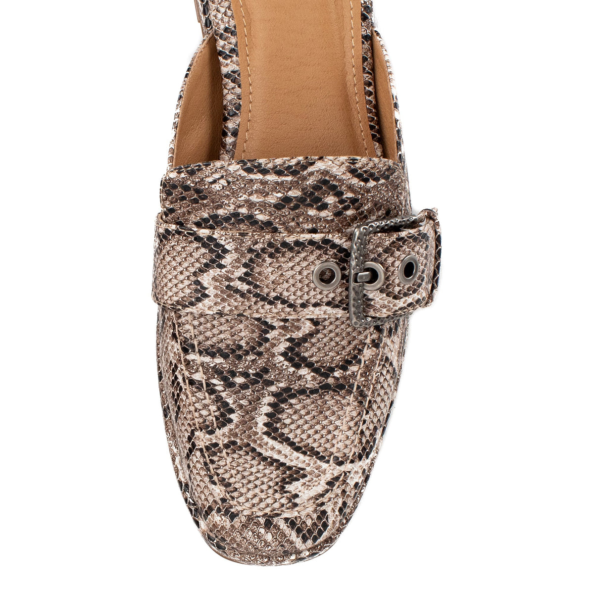 Yellow Box Footwear Jardeen Loafer Mule - Snake