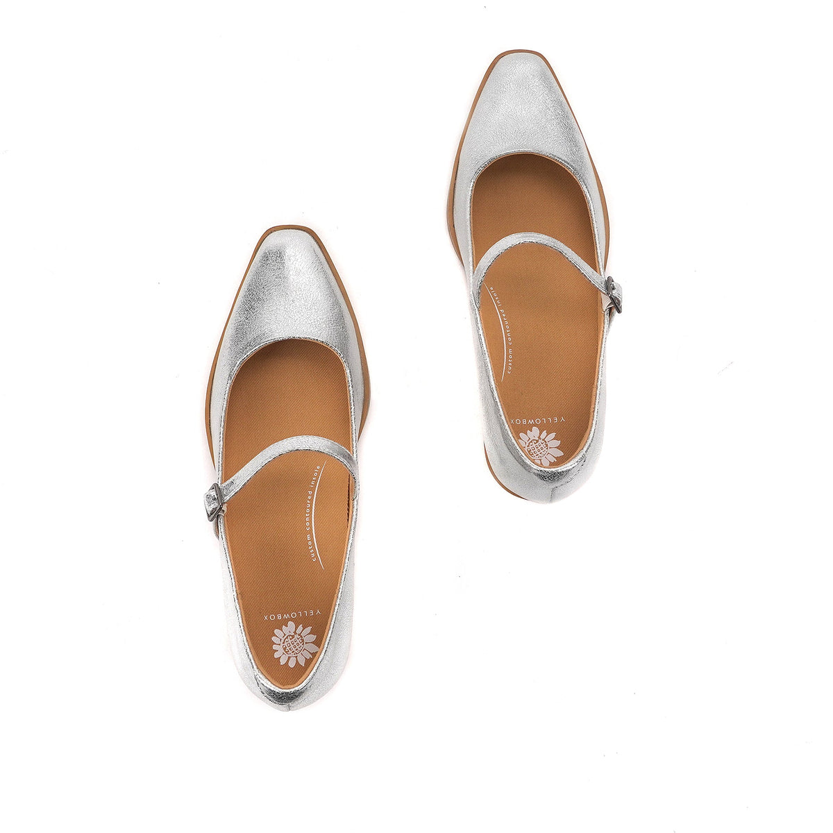 Yellow Box Footwear Wilma Low Heeled Maryjane - Silver