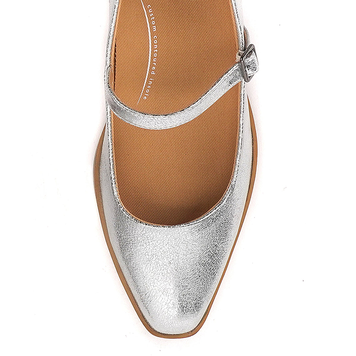 Yellow Box Footwear Wilma Low Heeled Maryjane - Silver