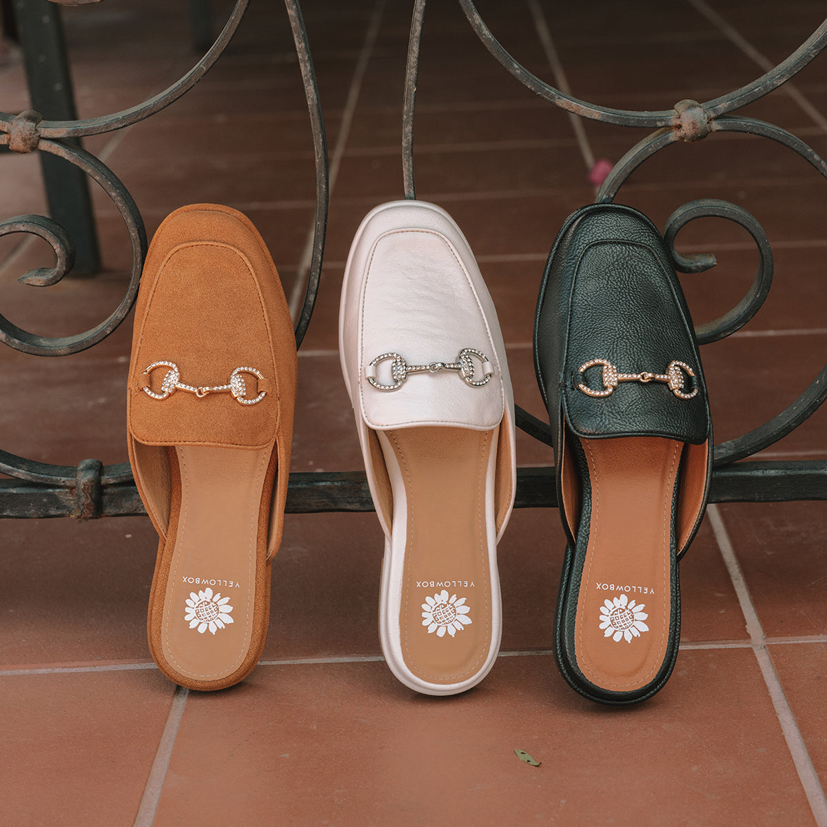 Yellow Box Footwear Jolene Loafer Mule - White