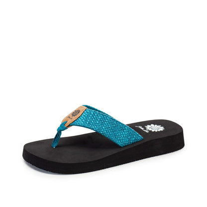 Yellow Box Footwear Frayz Flip Flop - Teal