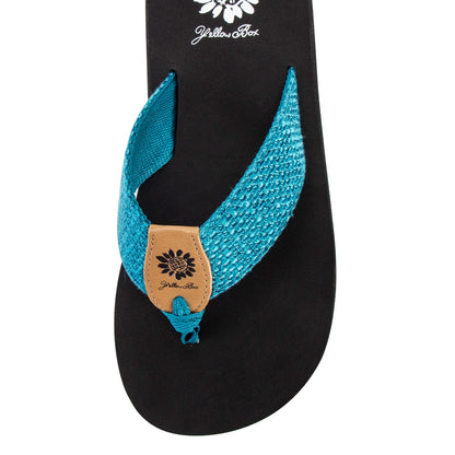 Yellow Box Footwear Frayz Flip Flop - Teal