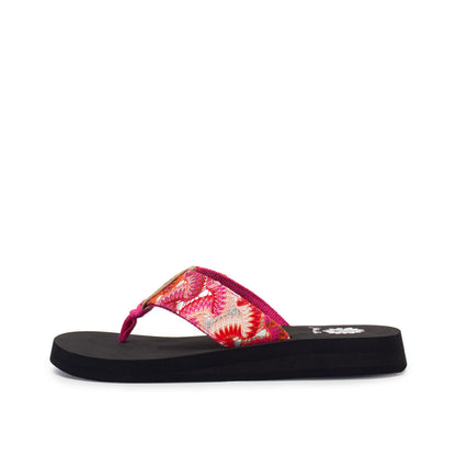 Yellow Box Footwear Fedonia Flip Flop - Fuchsia Multi