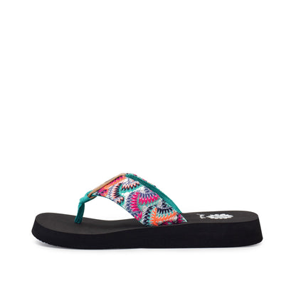 Yellow Box Footwear Fedonia Flip Flop - Fuchsia Multi