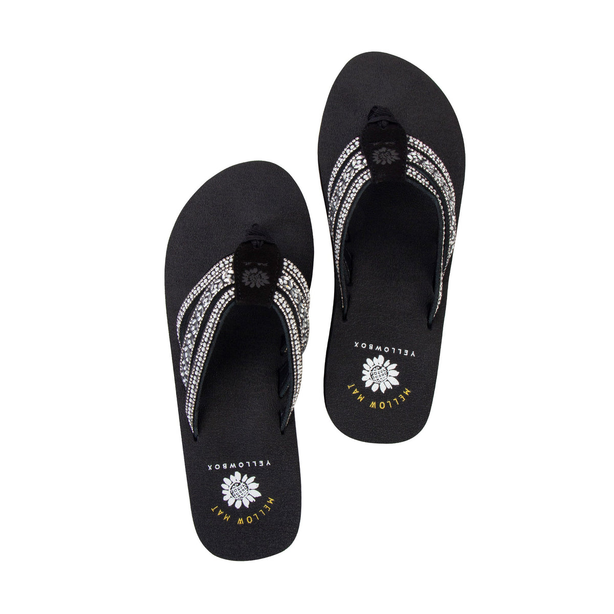 Yellow Box Footwear Laka Flatform Sandal - Black White