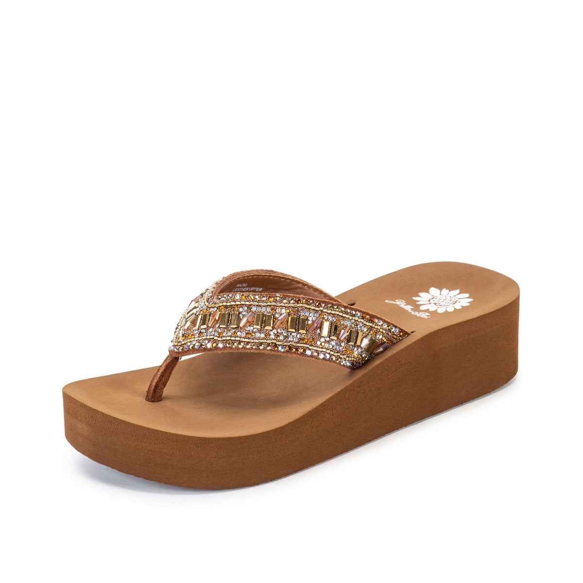 Yellow Box Footwear Raziq Flatform Sandal - Tan Multi