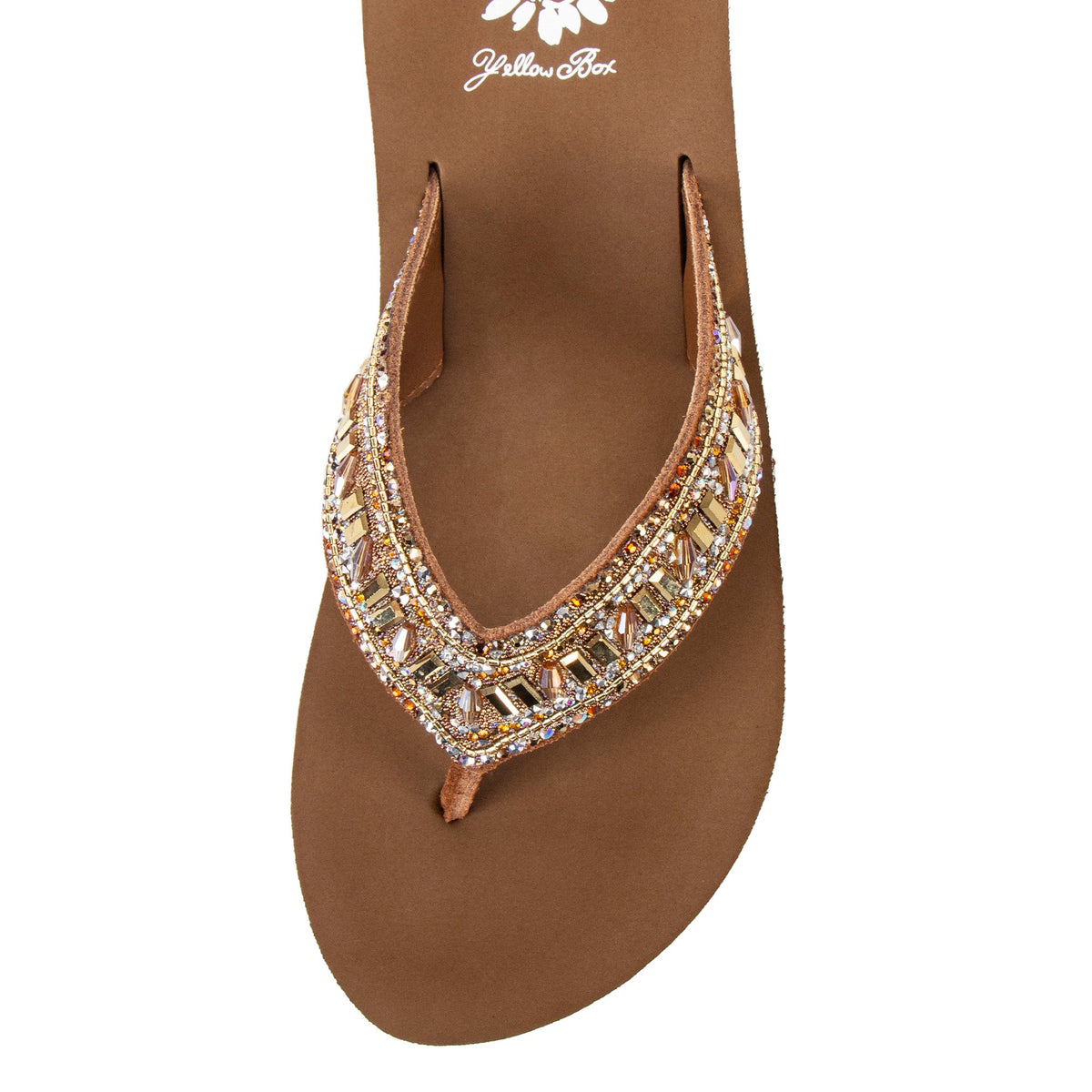 Yellow Box Footwear Raziq Flatform Sandal - Tan Multi