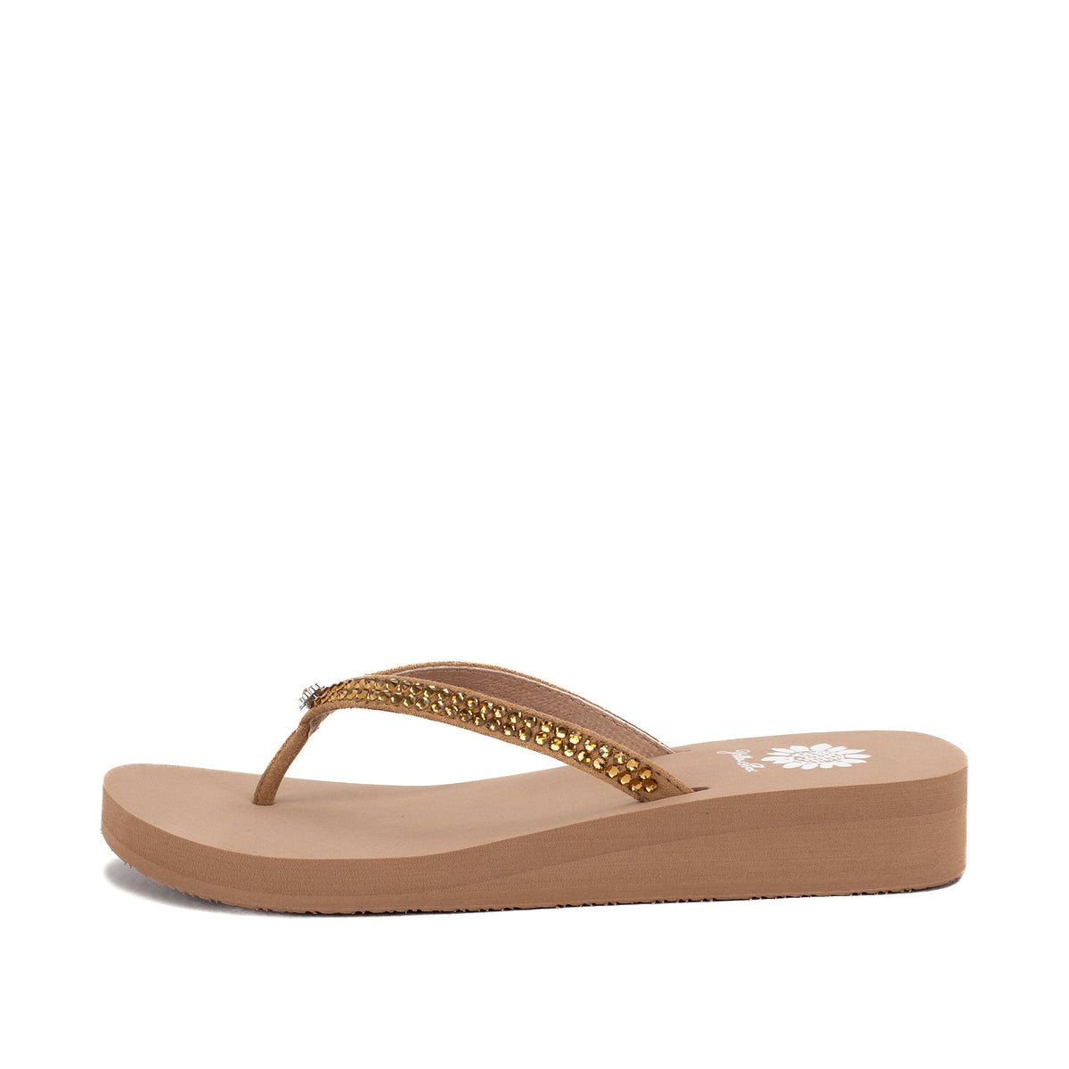 Yellow Box Footwear Jello Rhinestone Sandal - Toast
