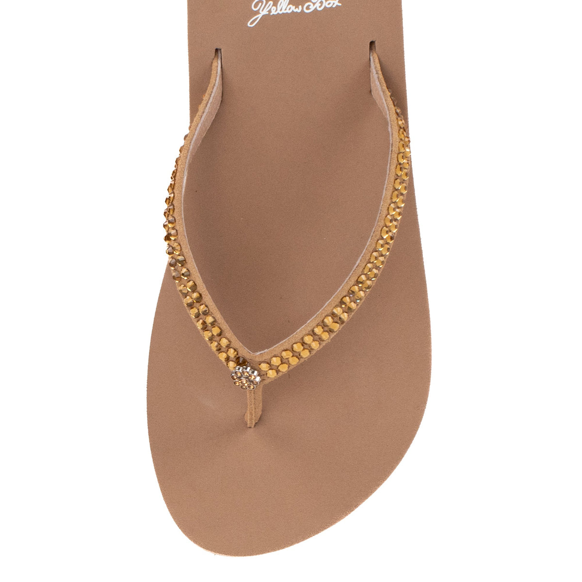 Yellow Box Footwear Jello Rhinestone Sandal - Toast
