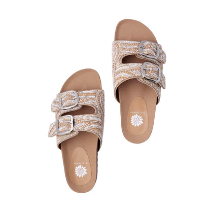 Yellow Box Footwear Hasina Slide Sandal - Natural