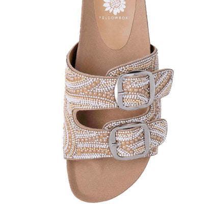 Yellow Box Footwear Hasina Slide Sandal - Natural