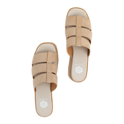 Yellow Box Footwear Joy Platform Wedge - Natural