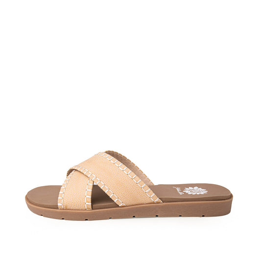 Yellow Box Footwear Fariel Slide Sandal - Natural