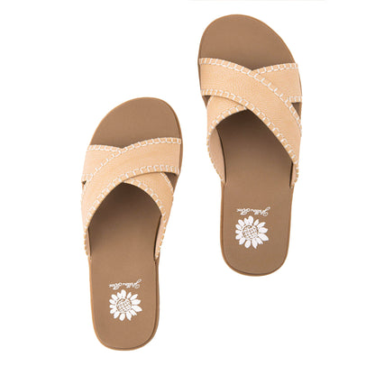 Yellow Box Footwear Fariel Slide Sandal - Natural