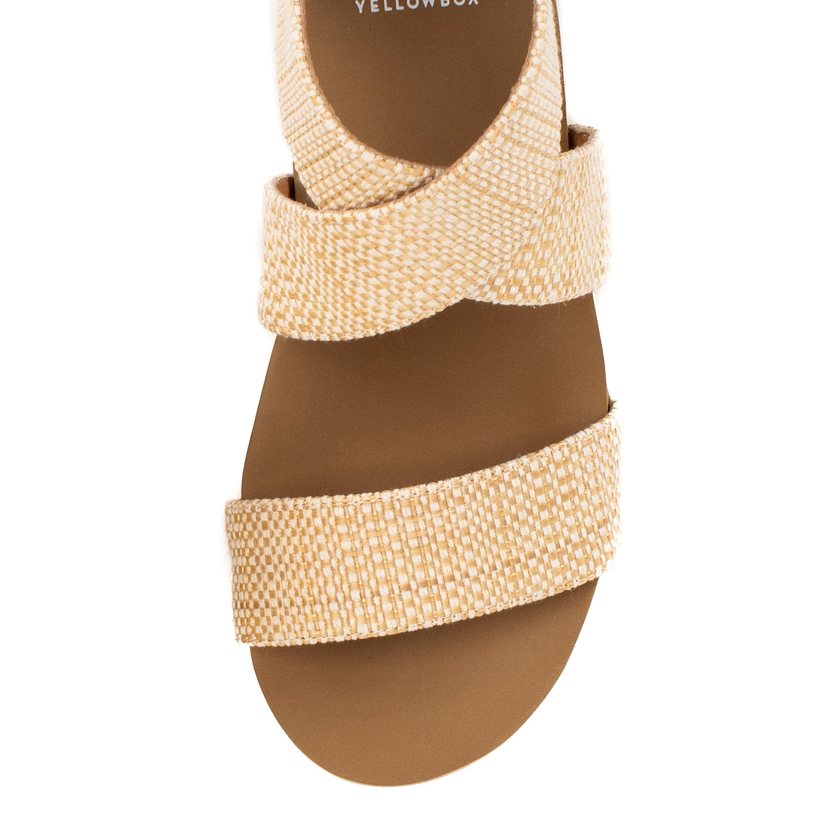 Yellow Box Footwear Bronwen Wedge Sandal - Natural