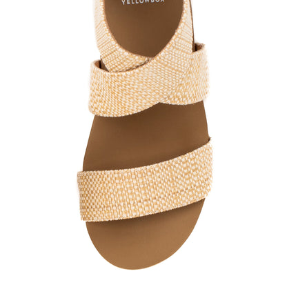 Yellow Box Footwear Bronwen Wedge Sandal - Natural