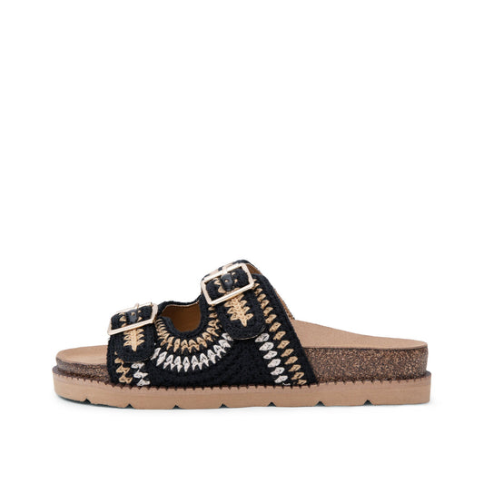 Yellow Box Footwear Holden Slide Sandal - Black