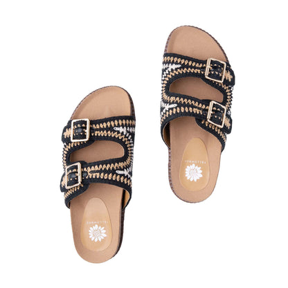 Yellow Box Footwear Holden Slide Sandal - Black