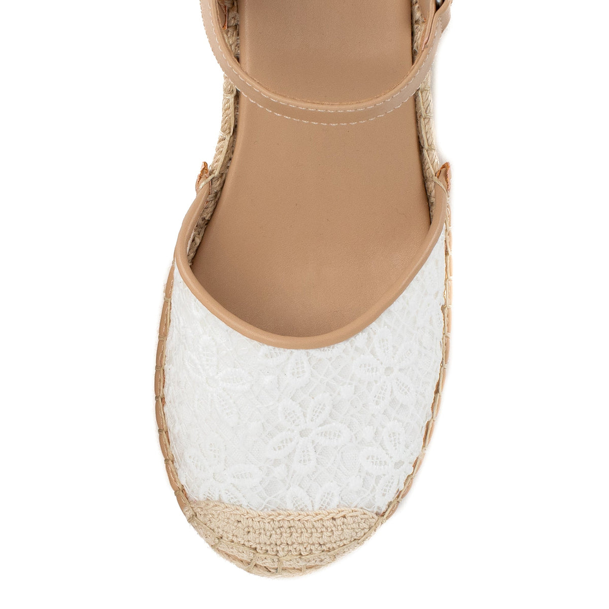 Yellow Box Footwear Einar Espadrille Wedge - White