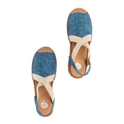 Yellow Box Footwear Erica Espadrille Wedge - Denim