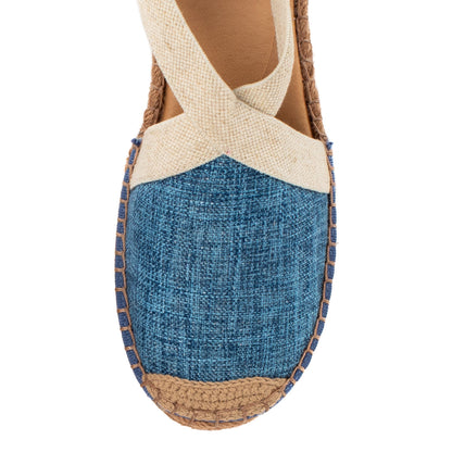 Yellow Box Footwear Erica Espadrille Wedge - Denim
