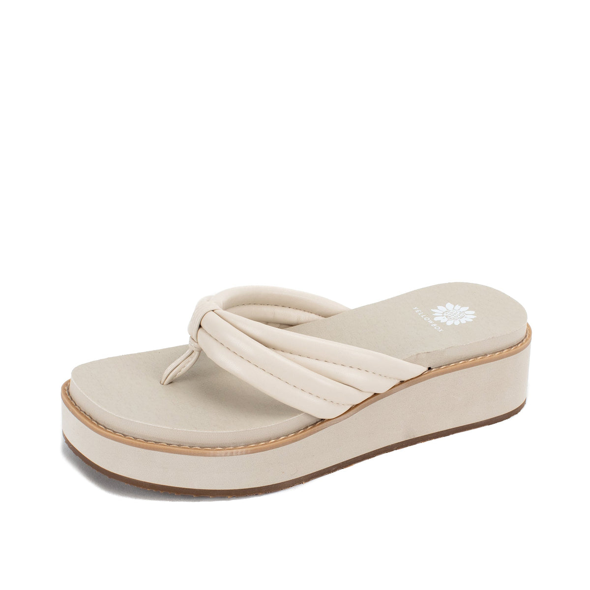 Yellow Box Footwear Hasani Flatform Sandal - Ivory