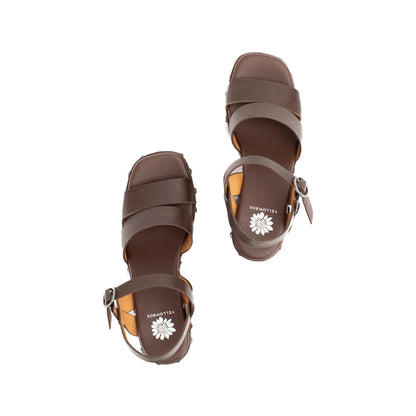 Yellow Box Footwear Orsha Platform Heel - Dark Brown