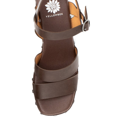 Yellow Box Footwear Orsha Platform Heel - Dark Brown