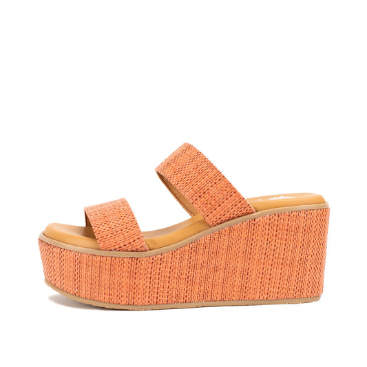 Yellow Box Footwear Inisa Wedge Sandal - Coral