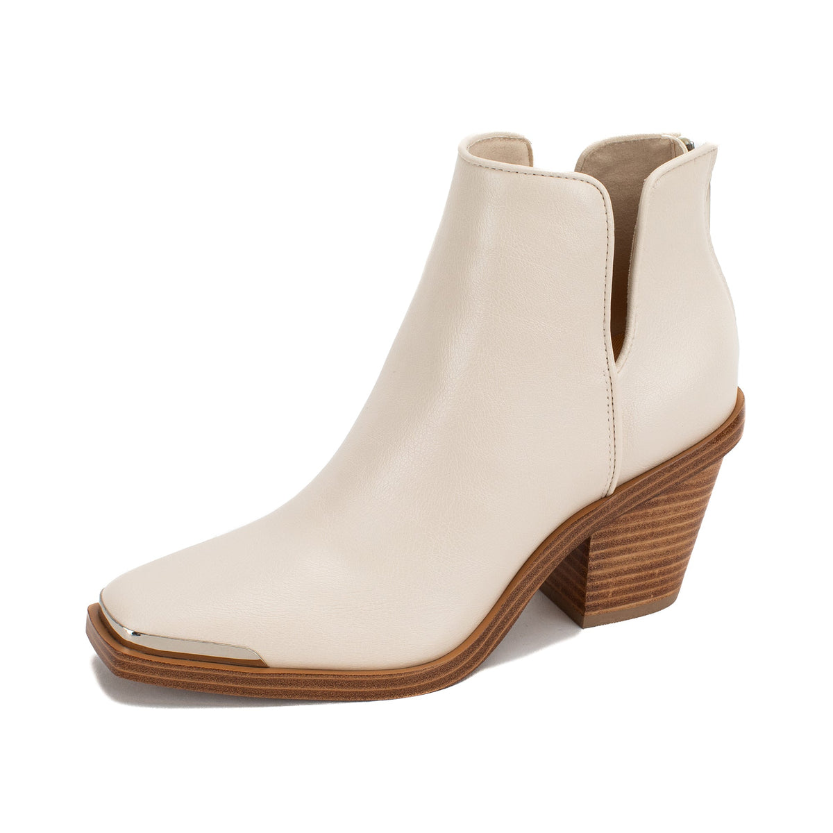 Yellow Box Footwear Valeska Cut-out Bootie - Ivory