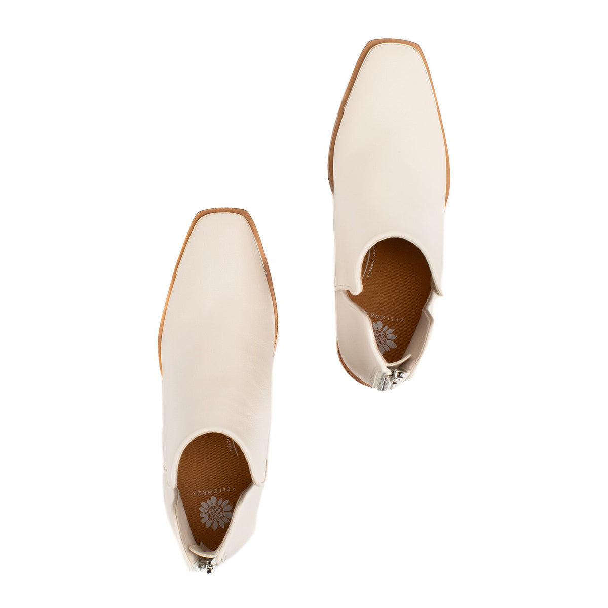 Yellow Box Footwear Valeska Cut-out Bootie - Ivory