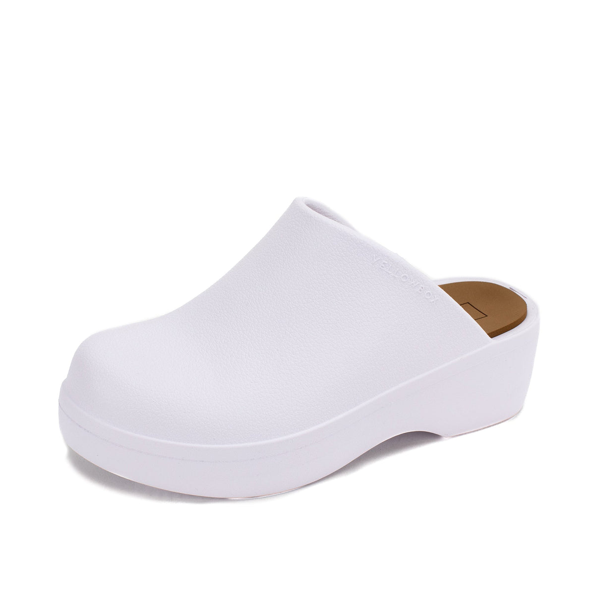Yellow Box Footwear Zippy Clog - White